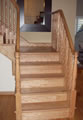 After: wood L shaped stair