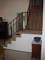 Before: carpet/iron L-shaped stair1