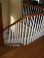 After: all wood stair