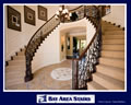 Cherry Wishbone Stair With Iron Balusters