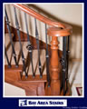 Oak Treadends With Iron Basket  Balusters