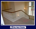 Cherry Hand Rail With Paint Grade Balusters And Wallcap