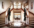 American Cherry Wood Wishbone staircase & handrail, Norris Canyon Estates, CA